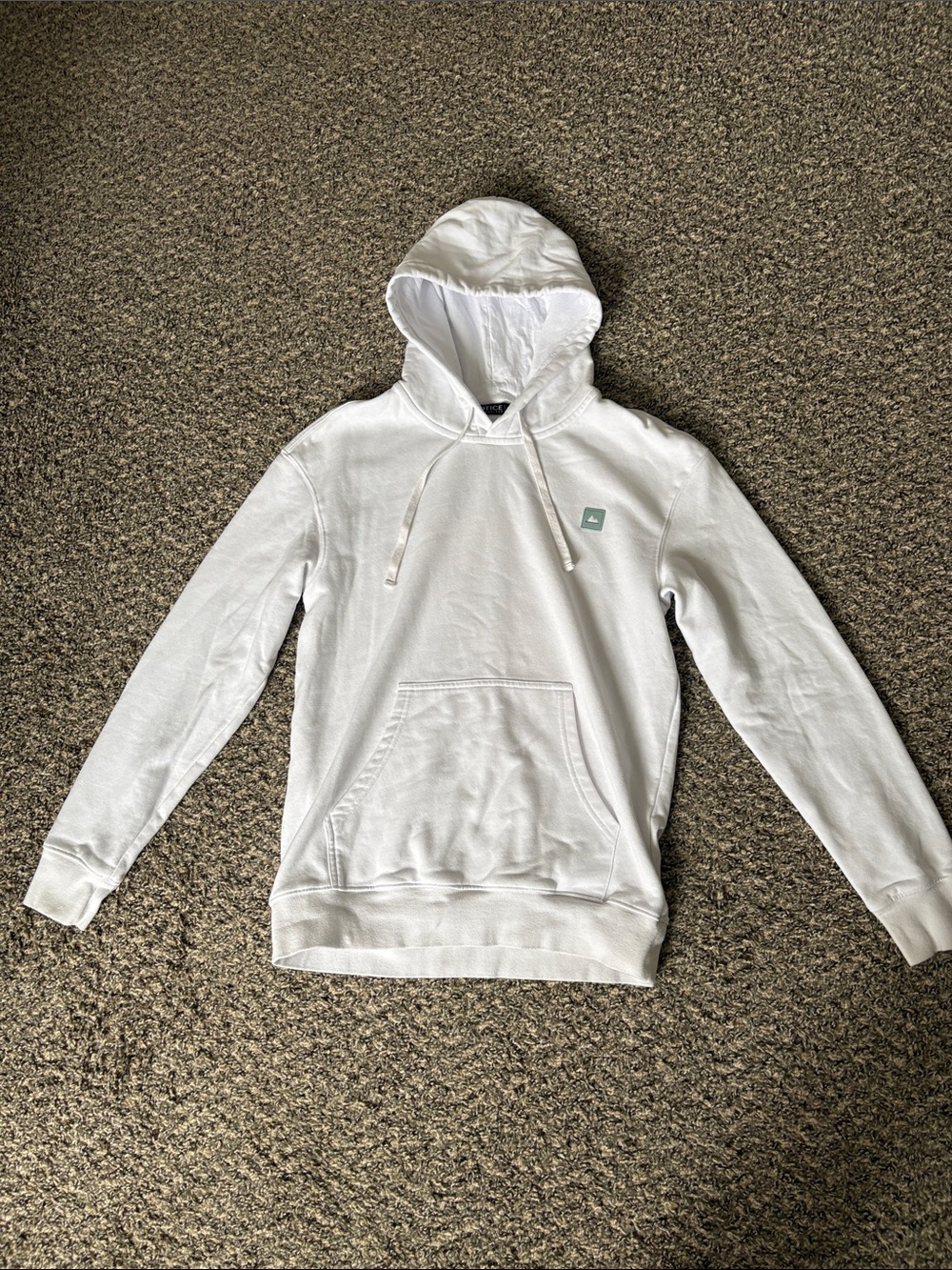 Women's White Hooded Pullover Sweater - Casual Cozy Layer